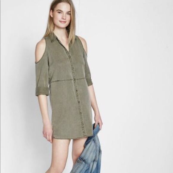 HOST Pick!!! NWT Express Cold Shoulder Dress - Picture 3 of 3